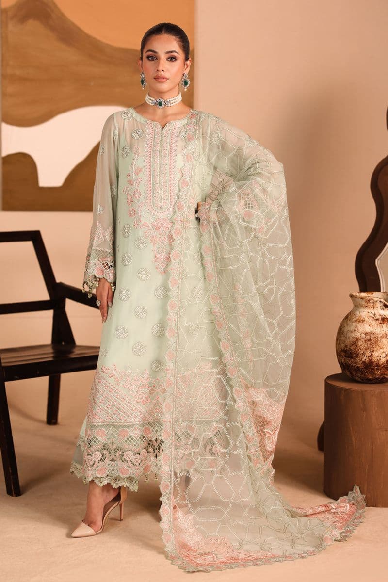 Embroidered Chiffon Unstitched Suit