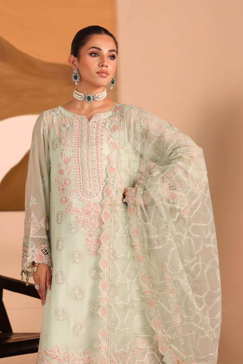 Embroidered Chiffon Unstitched Suit