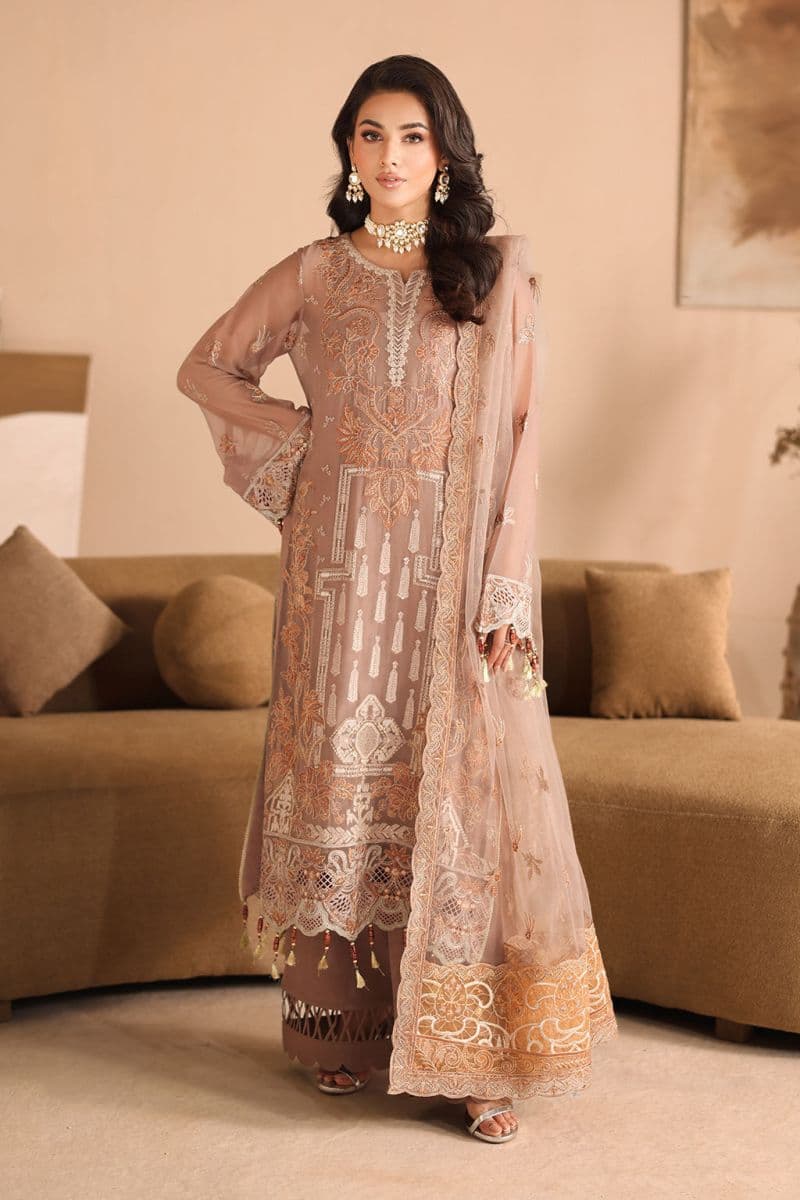 Embroidered Chiffon Unstitched Suit