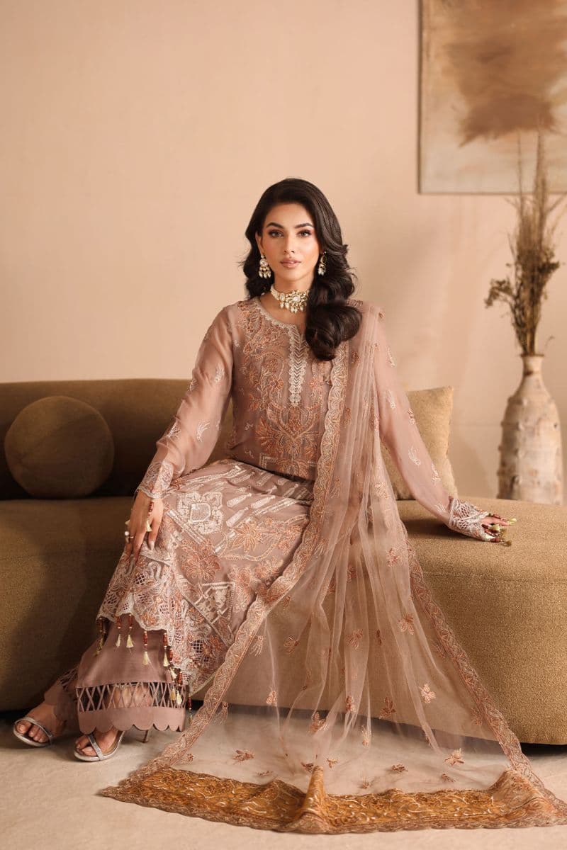 Embroidered Chiffon Unstitched Suit