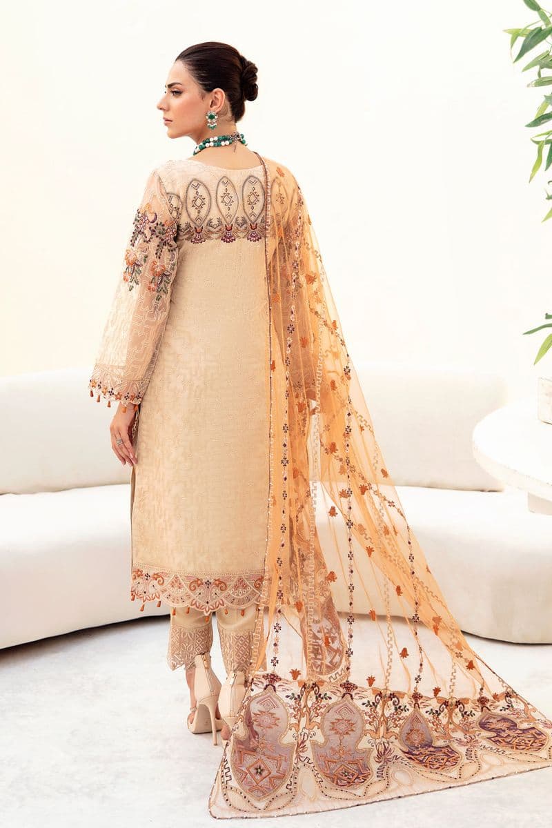 Embroidered Silk Unstitched Suit