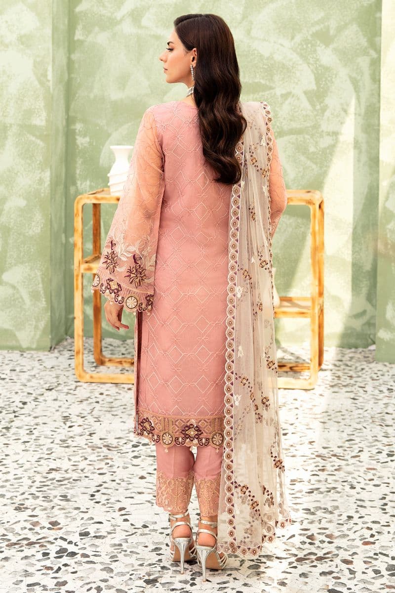 Embroidered Silk Unstitched Suit