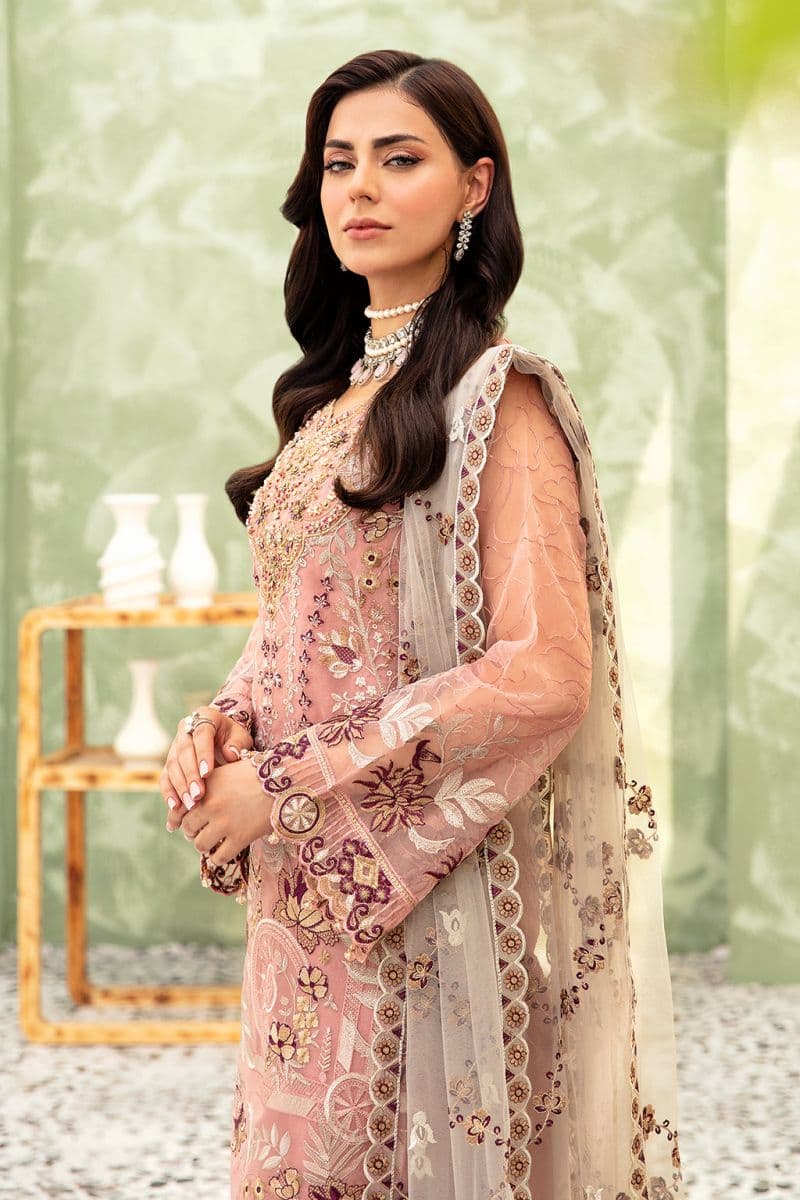 Embroidered Silk Unstitched Suit