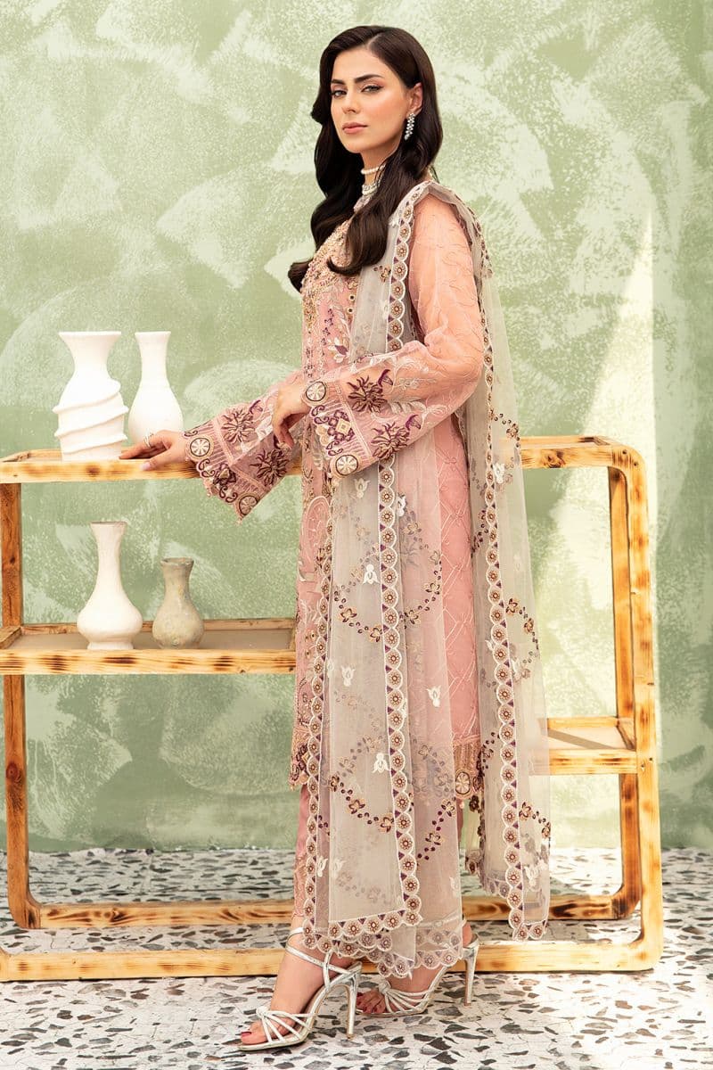 Embroidered Silk Unstitched Suit