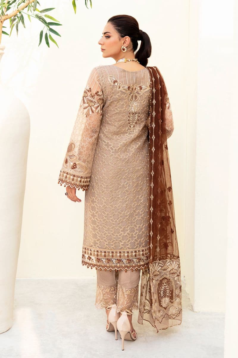 Embroidered Silk Unstitched Suit