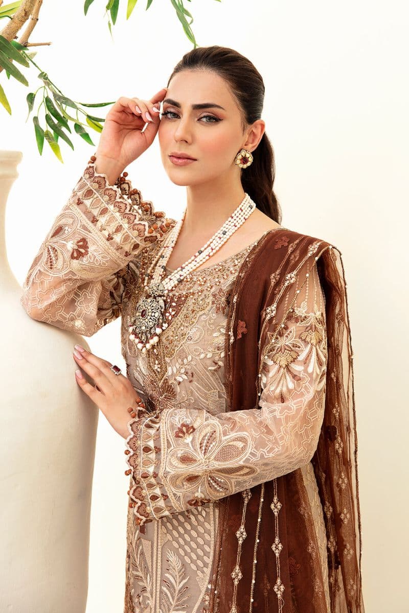 Embroidered Silk Unstitched Suit
