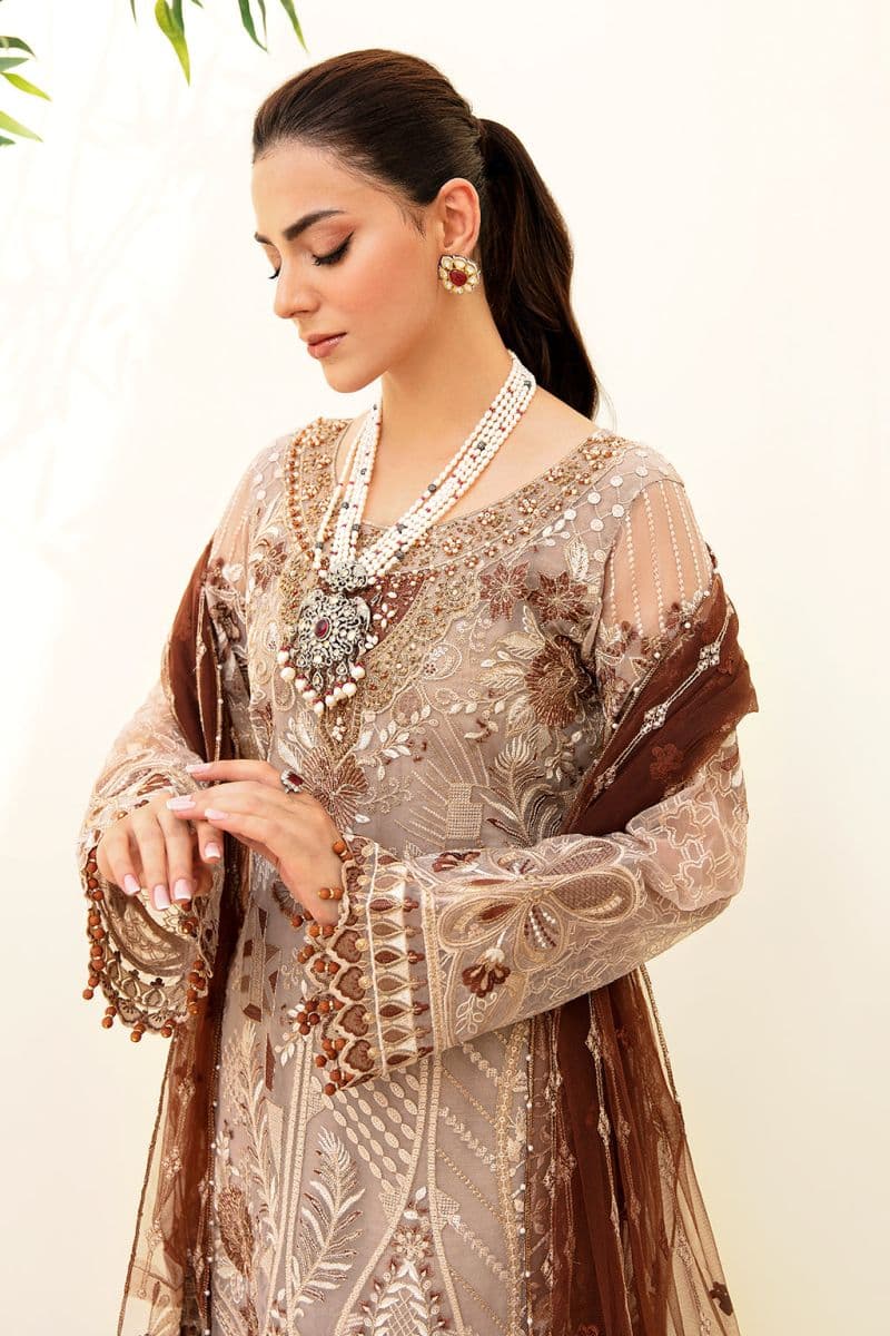 Embroidered Silk Unstitched Suit