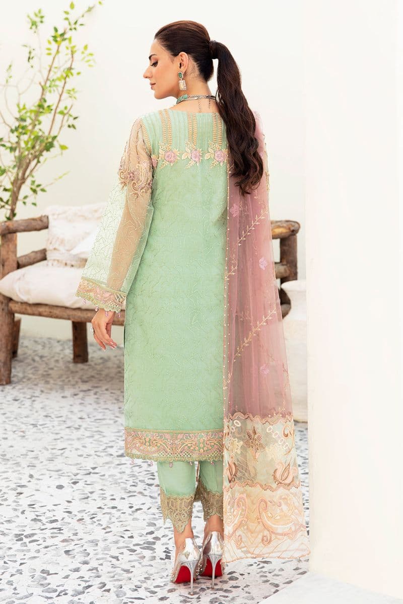 Embroidered Silk Unstitched Suit thumbnail