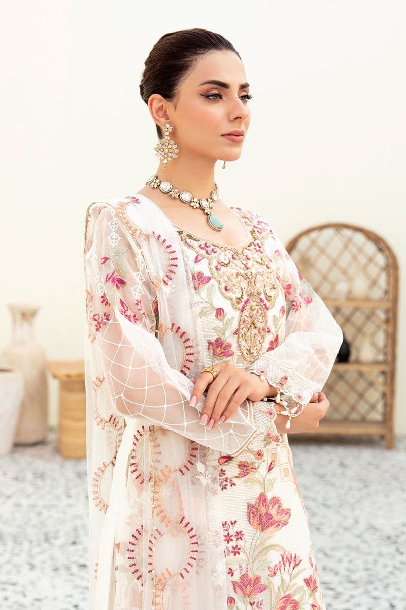 Embroidered Silk Unstitched Suit thumbnail