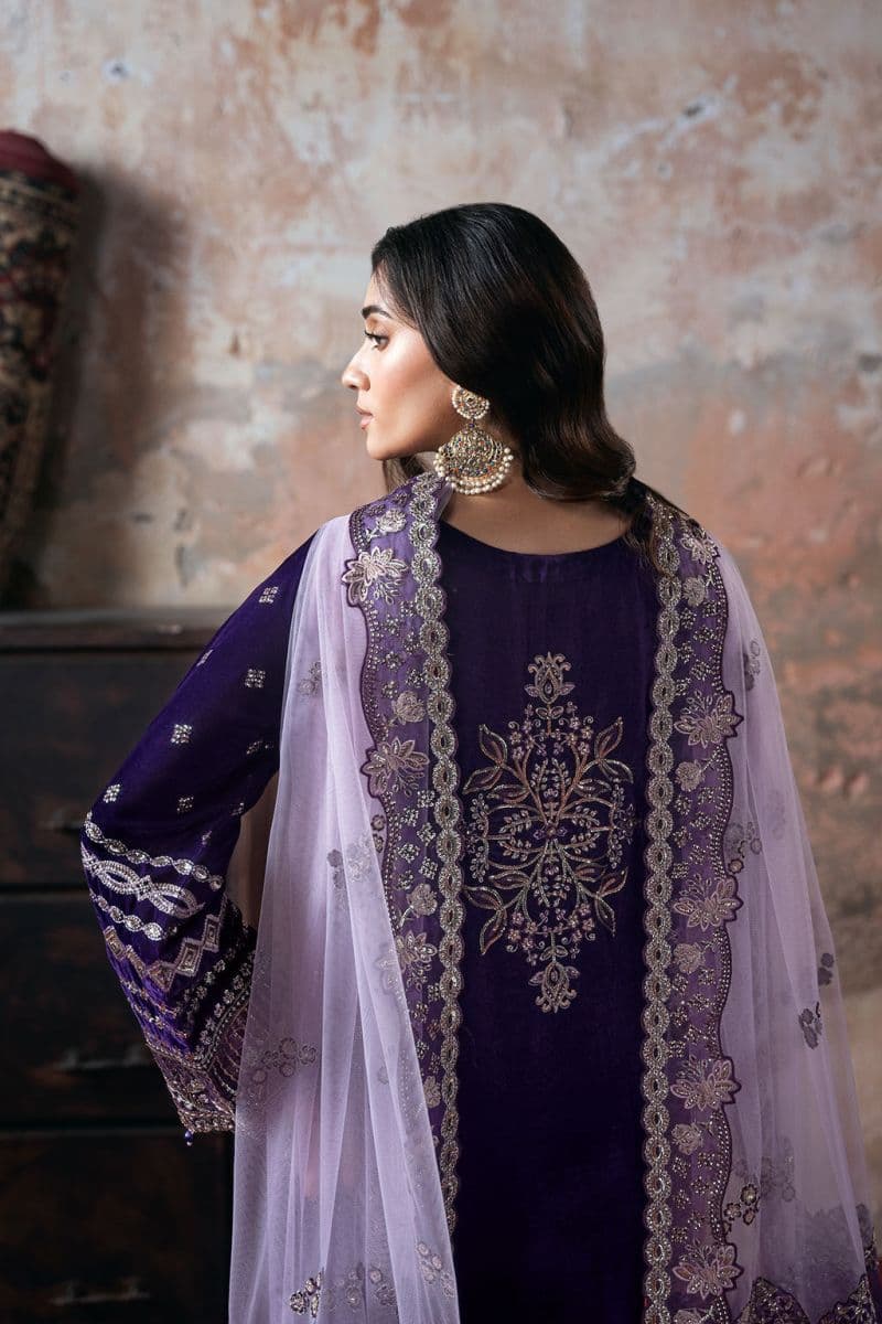 Embroidered Silk Unstitched Suit
