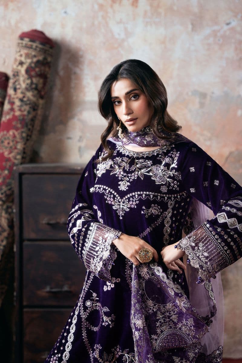 Embroidered Silk Unstitched Suit