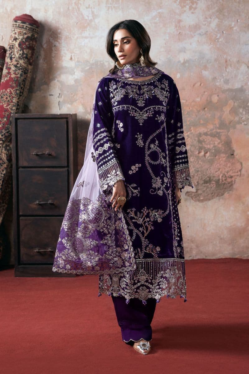 Embroidered Silk Unstitched Suit