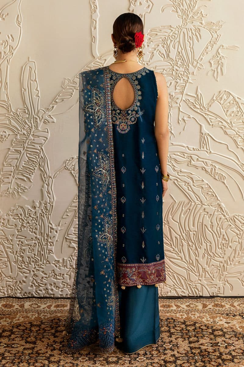 Embroidered Raw Silk Unstitched Suit thumbnail