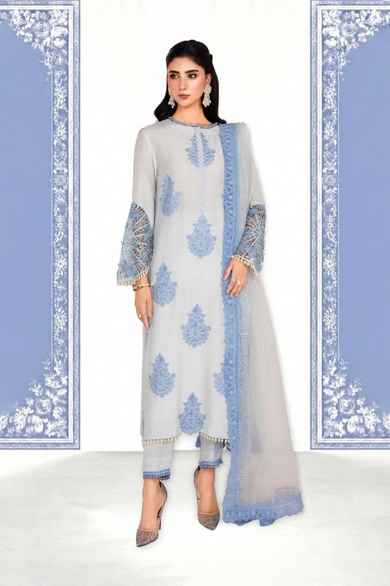 NOOR-E-SAMA – 2PC RAWSILK & ORGANZA EID FESTIVE PRET