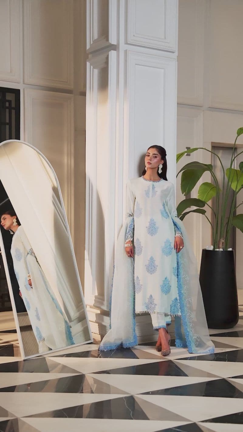 NOOR-E-SAMA – 2PC RAWSILK & ORGANZA EID FESTIVE PRET