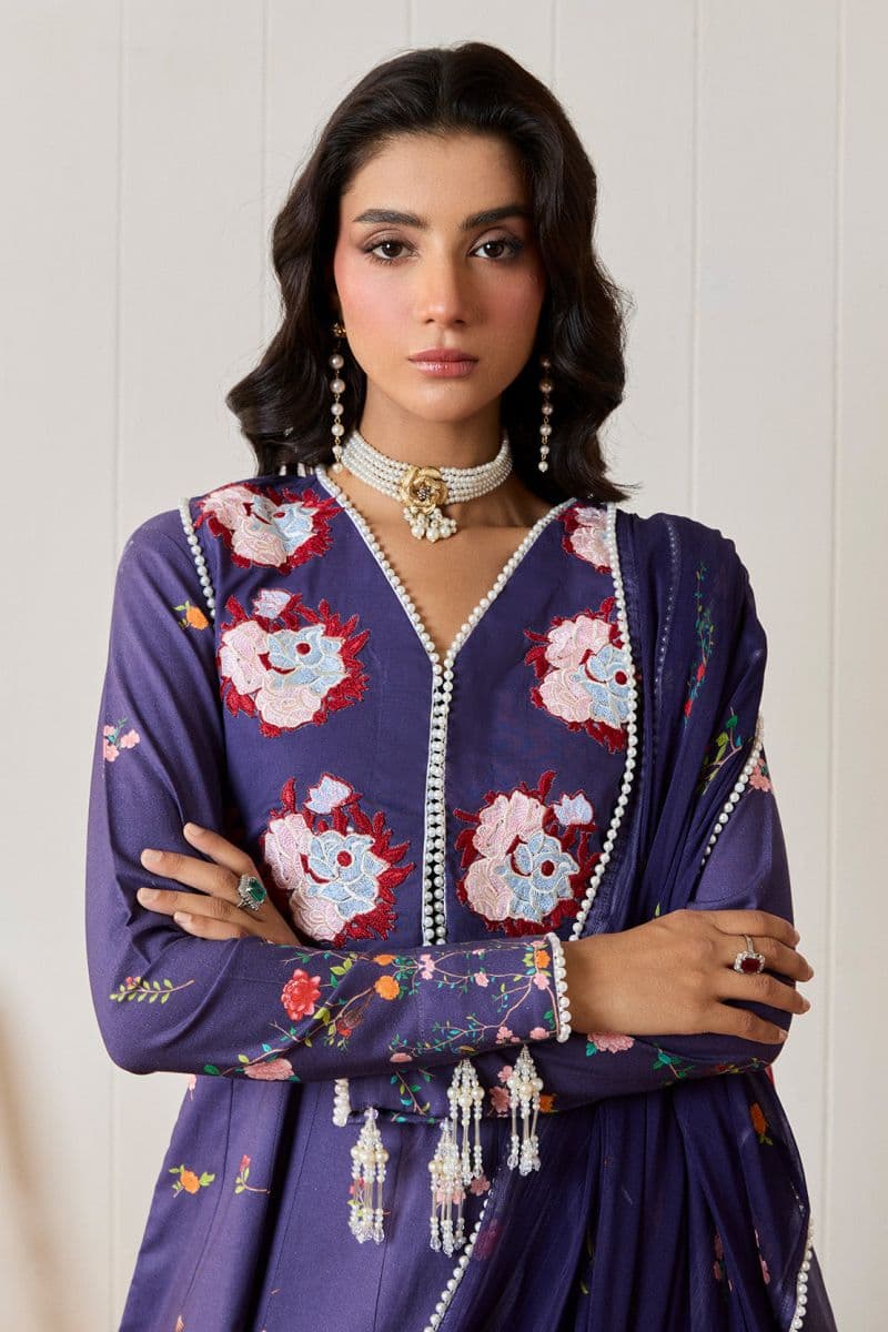 GULRUKH – 2PC LAWN & CHIFFON LUXURY PRET