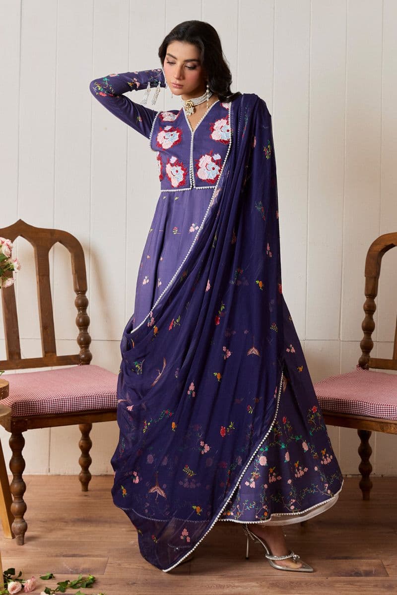 GULRUKH – 2PC LAWN & CHIFFON LUXURY PRET