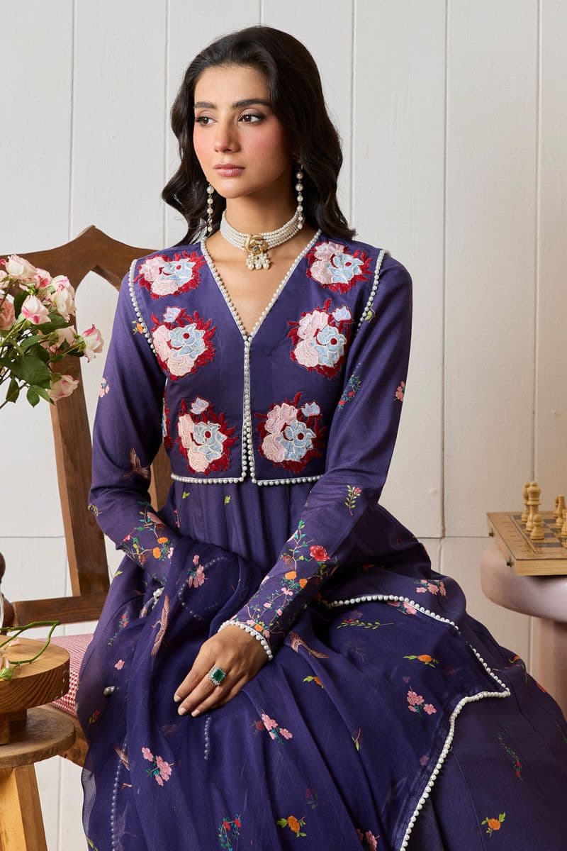 GULRUKH – 2PC LAWN & CHIFFON LUXURY PRET