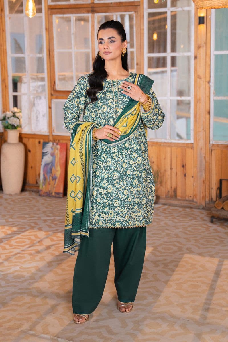 Printed - 2 Pc Lawn Suit (Lawn Dupatta)