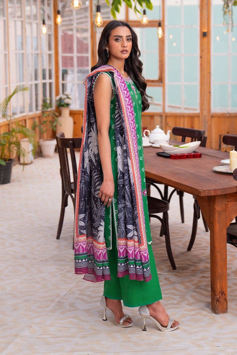 Embroidered - 2 Pc Lawn Suit (Lawn Dupatta)