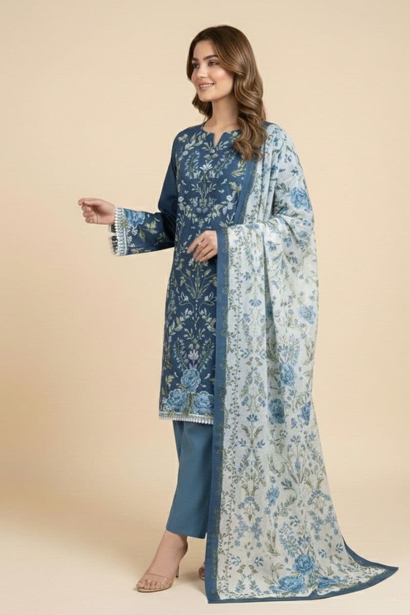 Printed - 3 Pc Lawn Suit