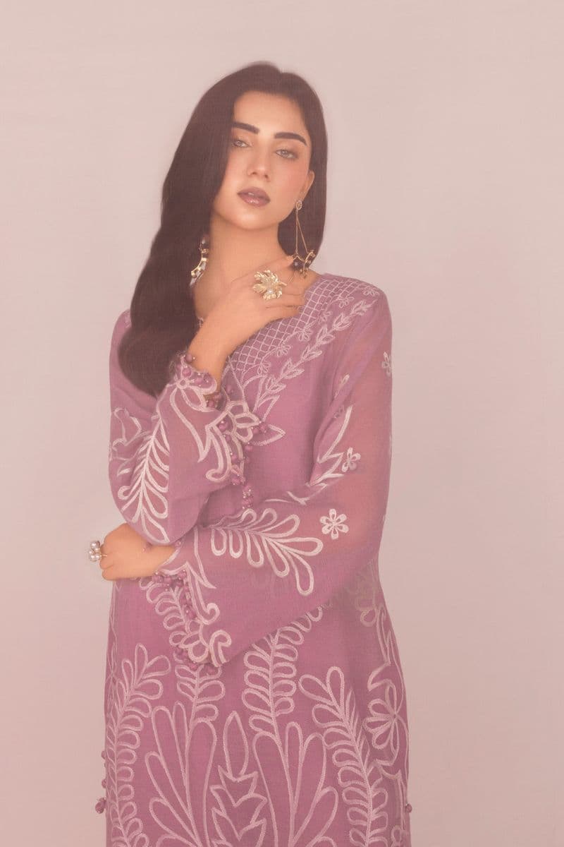AKS – 3PC KHAADI NET,LAWN & NET EID FESTIVE PRET