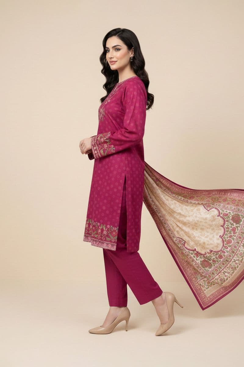 Embroidered - 3 Pc Lawn Suit