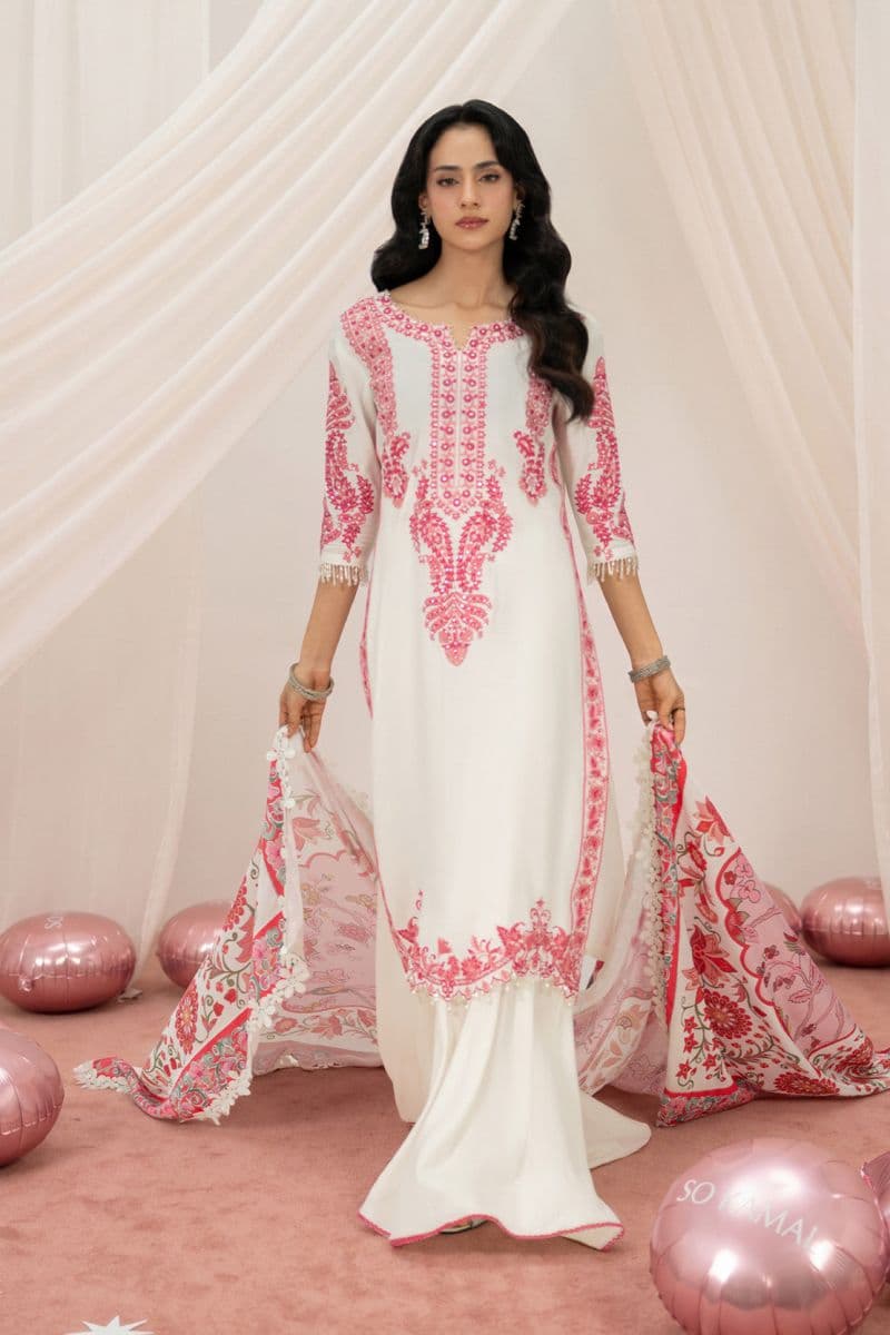 PEARL 2PC RAWSILK & SHAMOUSE EID FESTIVE PRET thumbnail