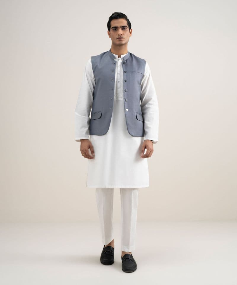 Textured Dobby Waistcoat