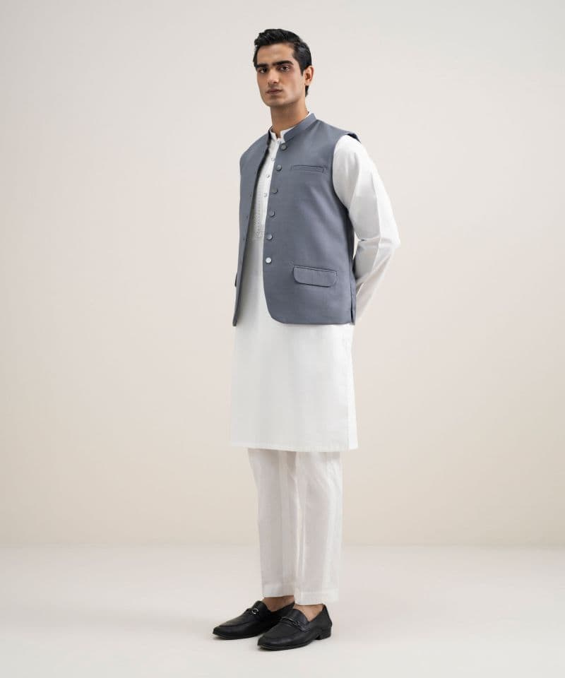 Textured Dobby Waistcoat