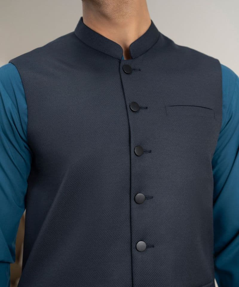 Textured Dobby Waistcoat