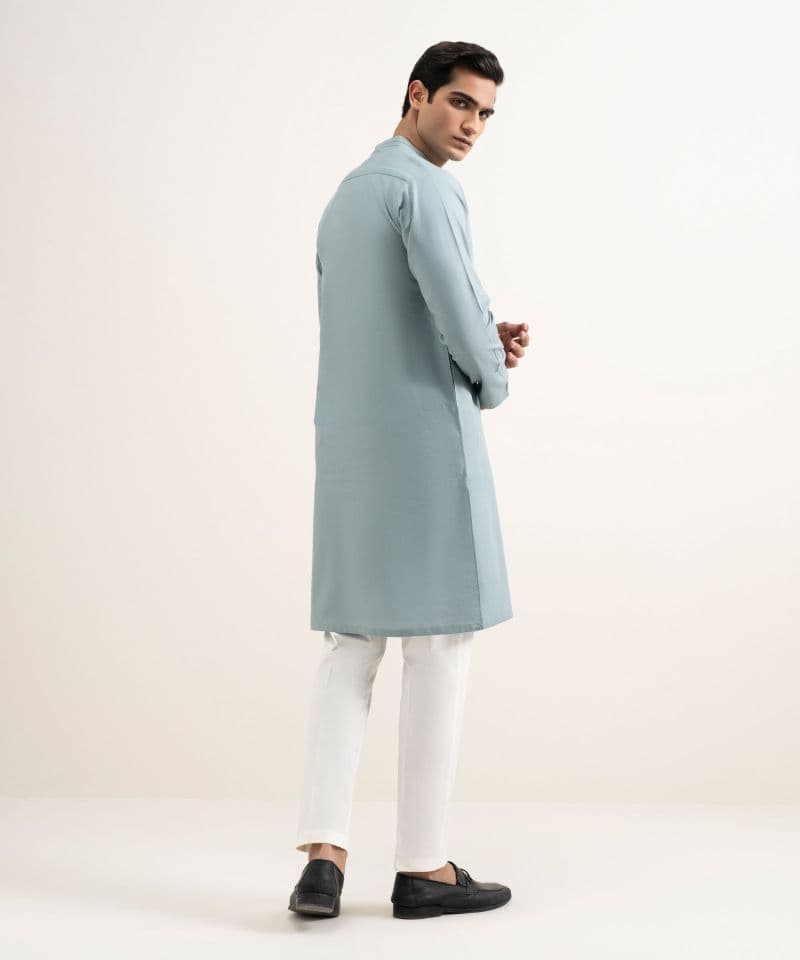 Cotton Jacquard Kurta