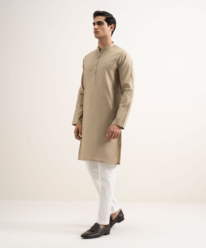 Cotton Jacquard Kurta