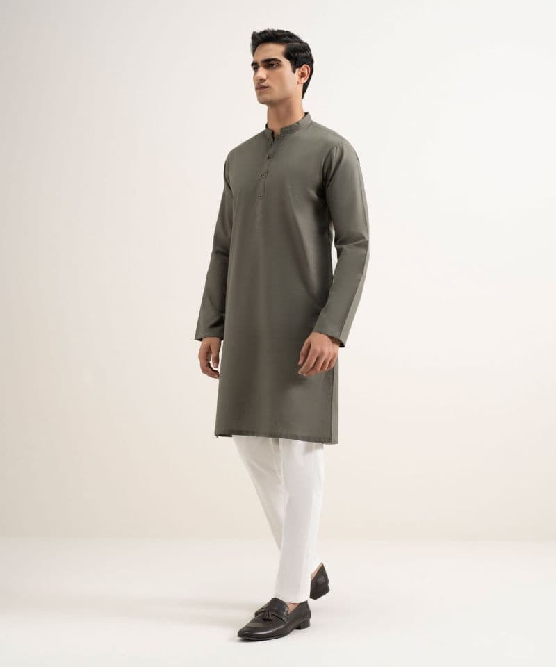 Cotton Jacquard Kurta