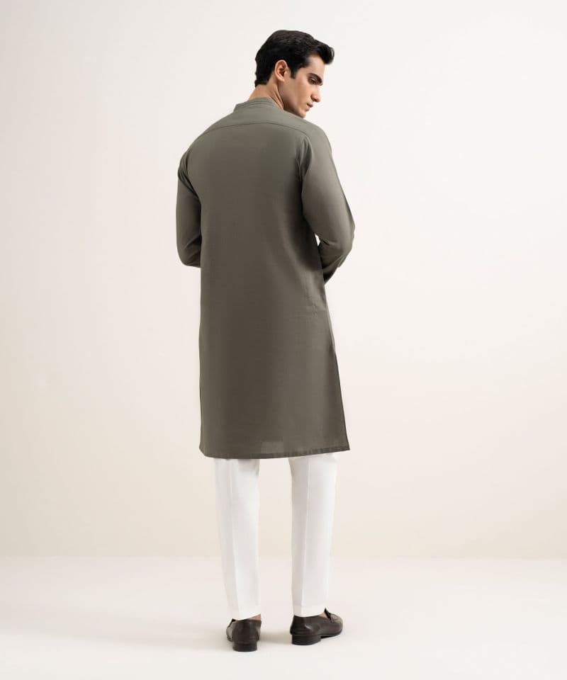 Cotton Jacquard Kurta