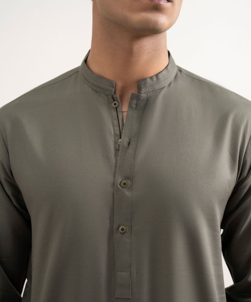 Cotton Jacquard Kurta