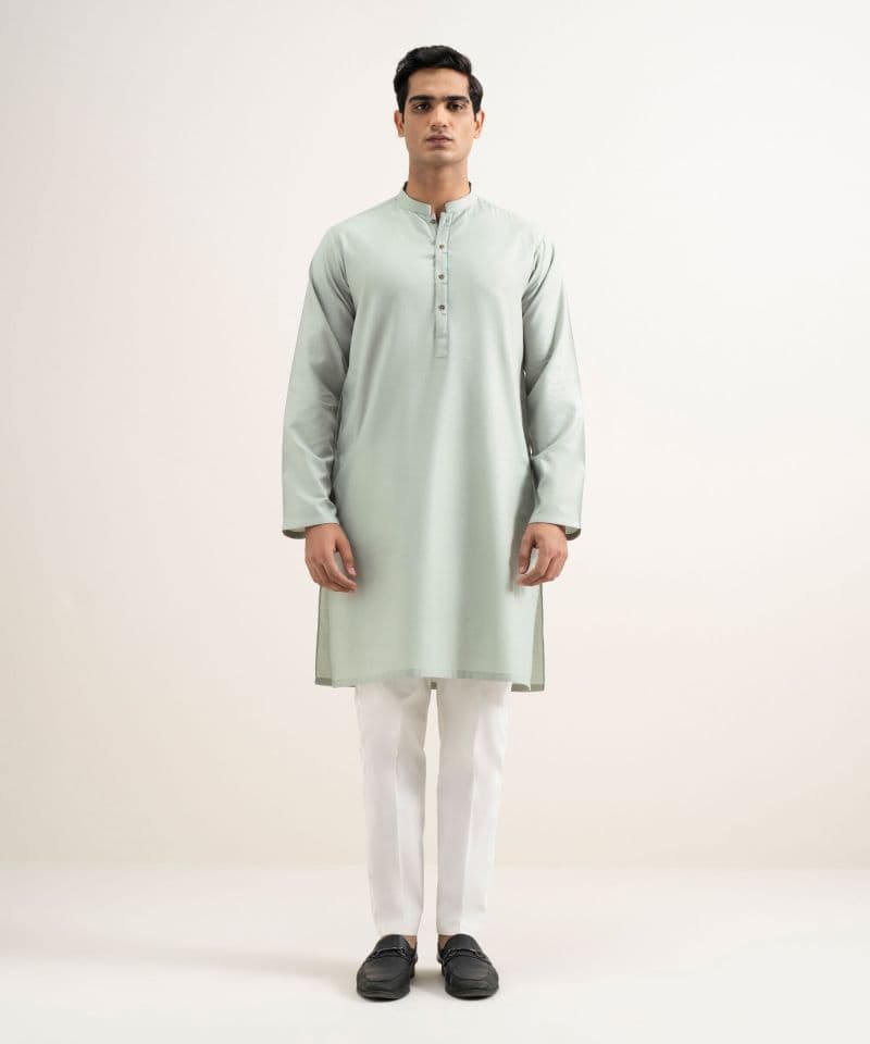 Cotton Jacquard Kurta