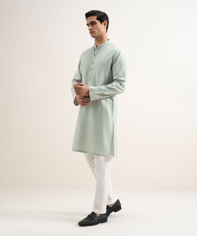 Cotton Jacquard Kurta