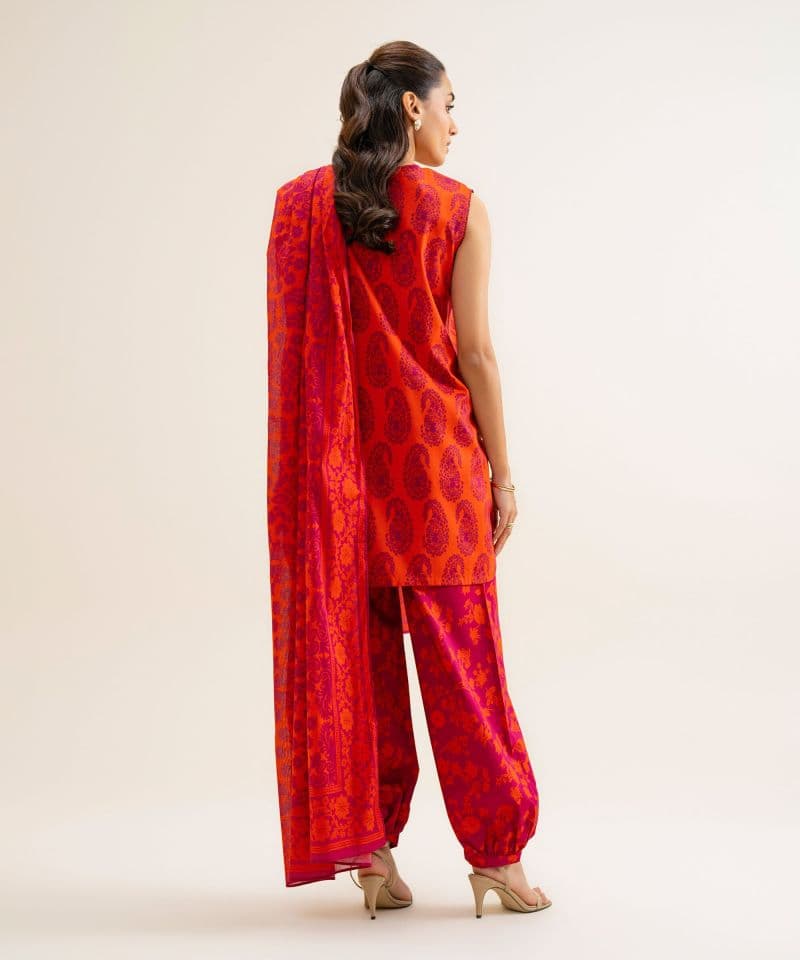 3 Piece - Printed Cotton Viscose Suit thumbnail
