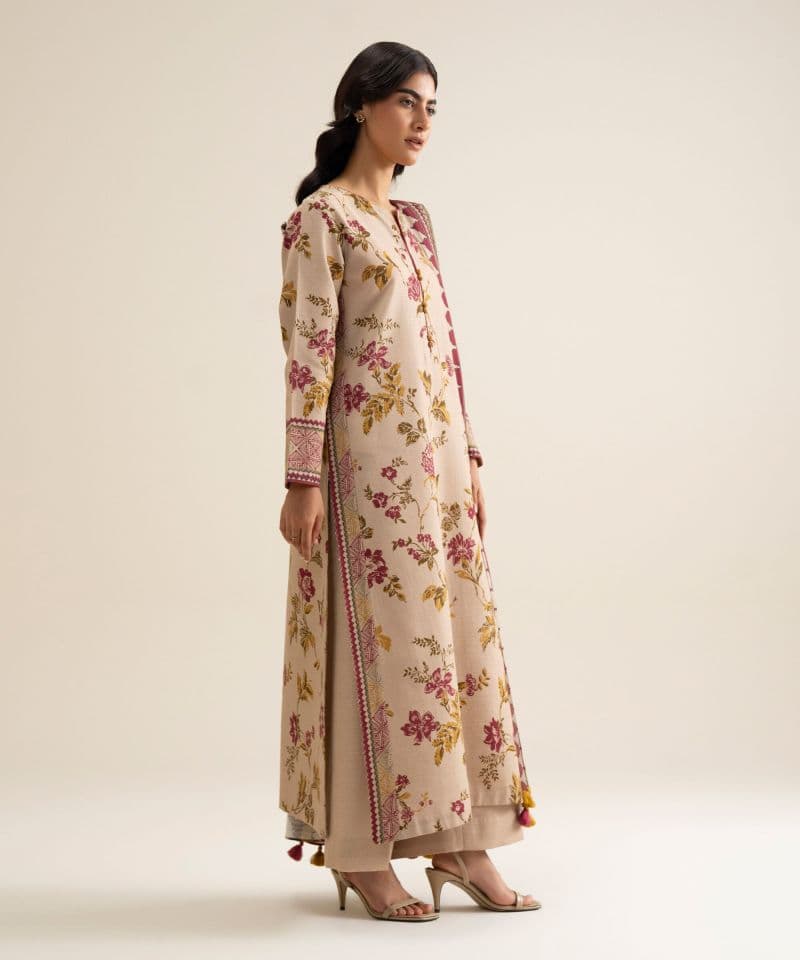 3 Piece - Printed Premium Khaddar Suit thumbnail