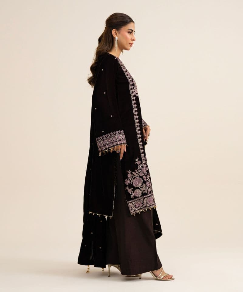 3 Piece - Embroidered Velvet Suit thumbnail