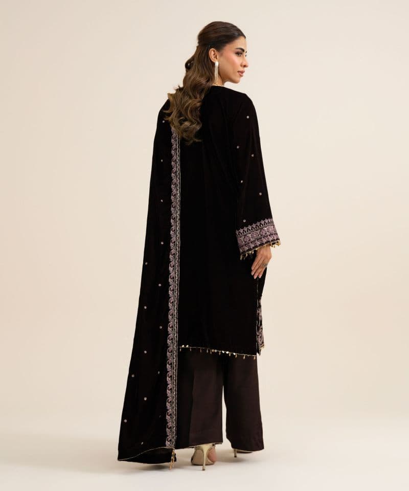 3 Piece - Embroidered Velvet Suit thumbnail