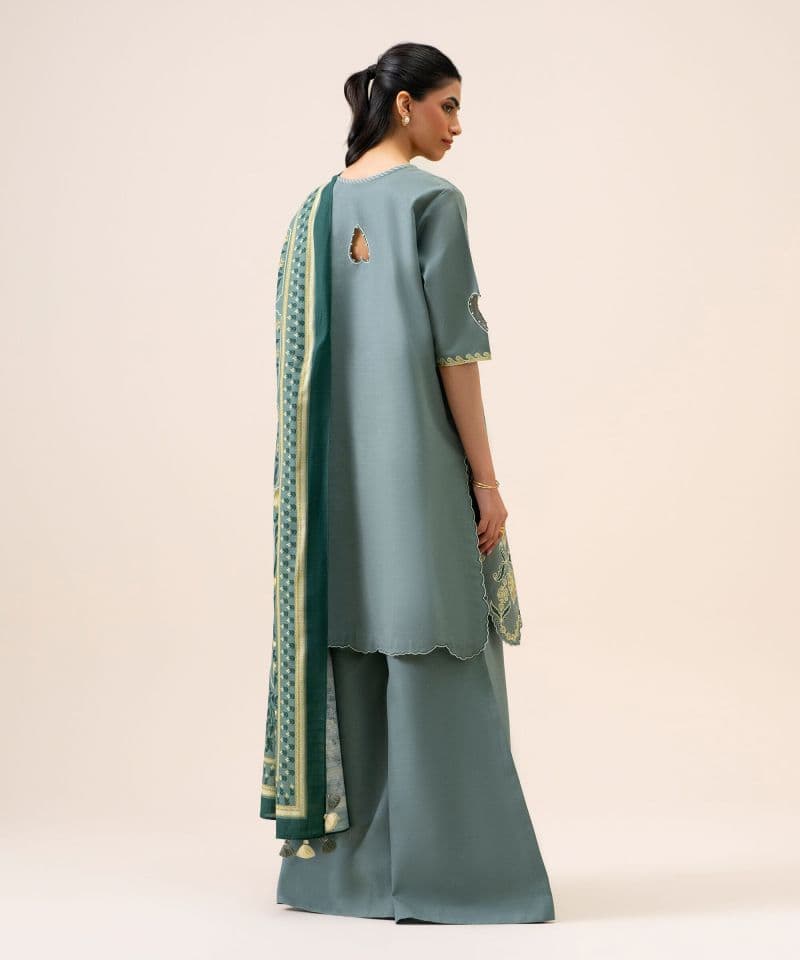 3 Piece - Embroidered Light Khaddar Suit thumbnail