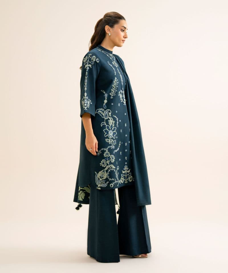 3 Piece - Embroidered Light Khaddar Suit thumbnail