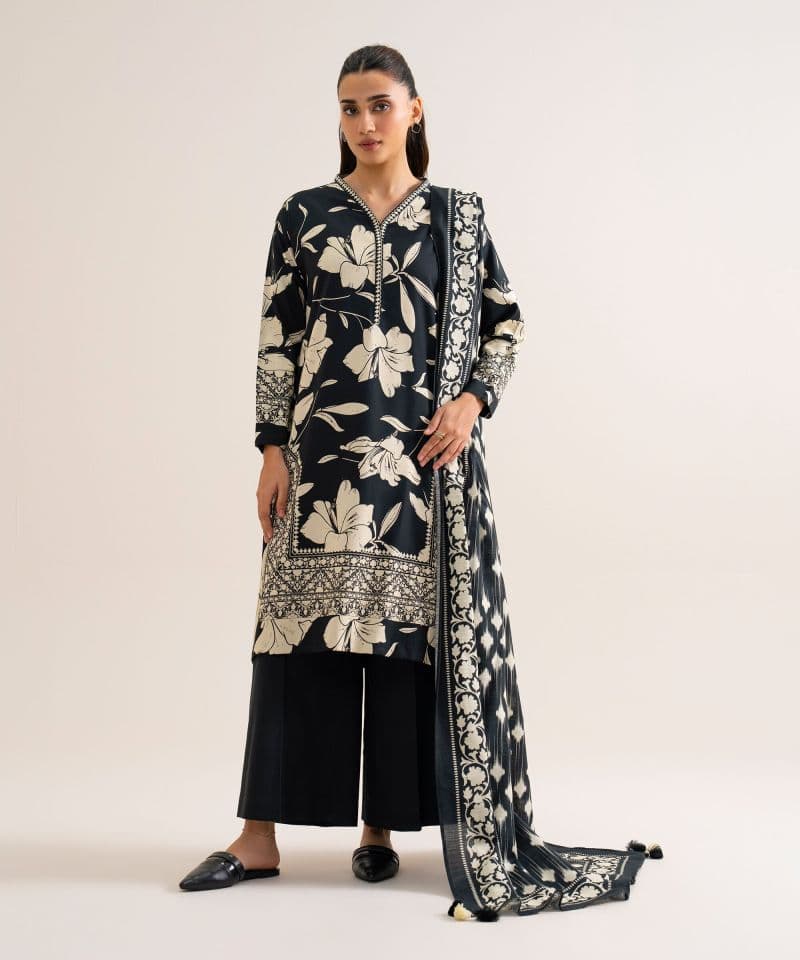 3 Piece - Printed Viscose Linen Suit thumbnail