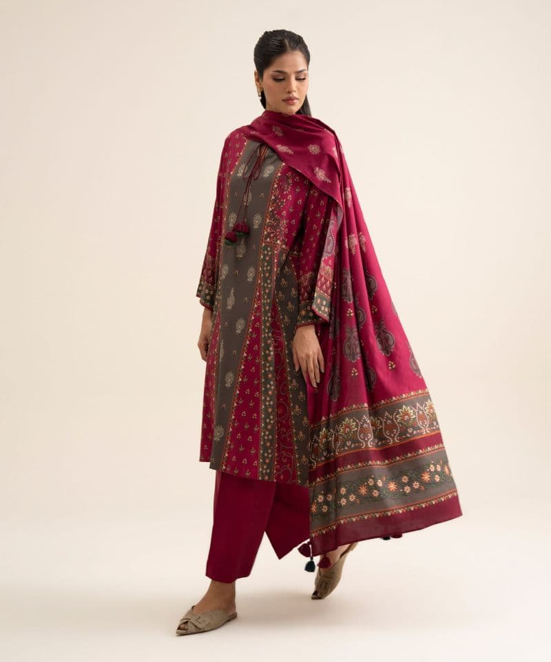 3 Piece - Printed Viscose Linen Suit thumbnail