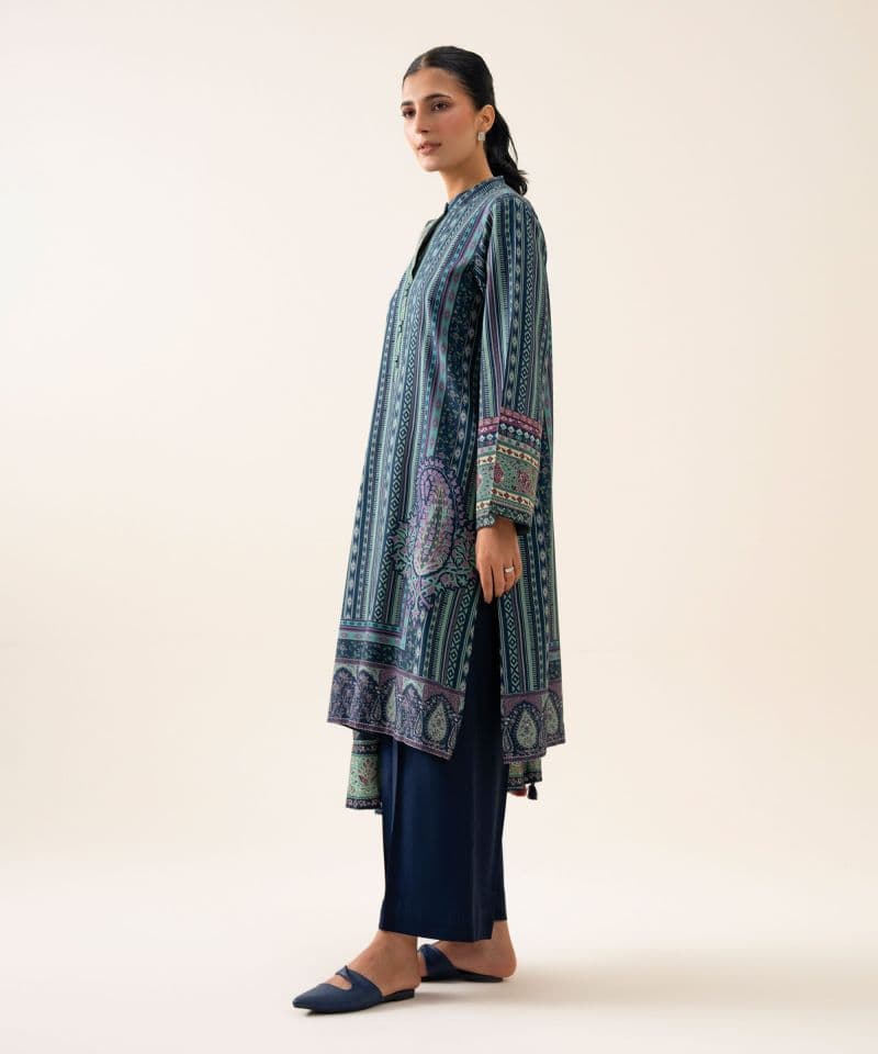 3 Piece - Printed Viscose Linen Suit thumbnail