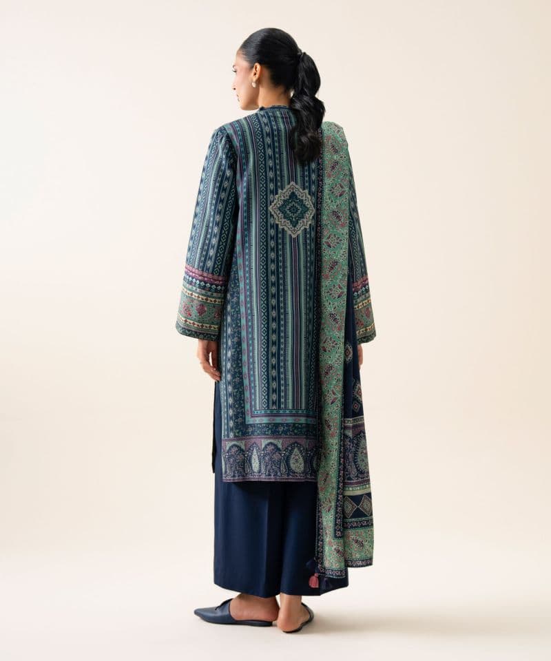 3 Piece - Printed Viscose Linen Suit thumbnail