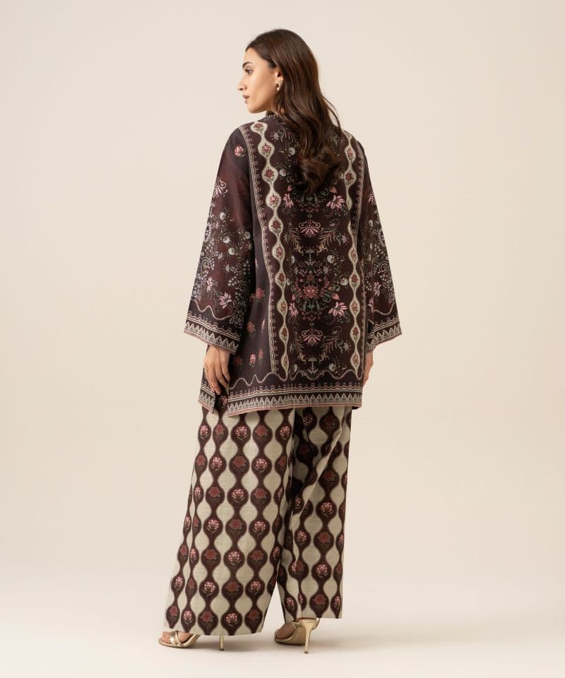 2 Piece - Embroidered Light Khaddar Suit