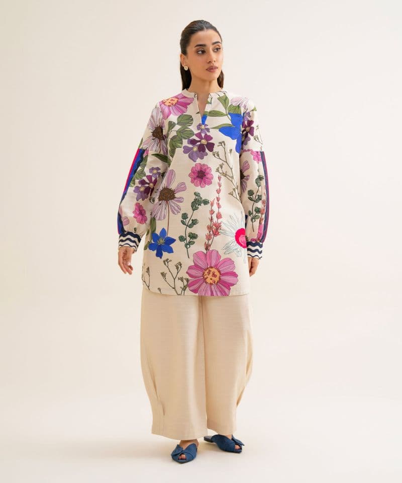 2 Piece - Printed Light Khaddar Suit